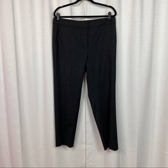 St.John Gray Black Wool Emma Trousers Sz.12 - Picture 3 of 13